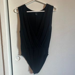 Plunge neck bodysuit